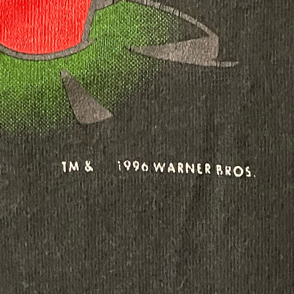 Looney Tunes Marvin the Martian Black Vintage Cotton Graphic Men's T-Shirt XL - Picture 5 of 7